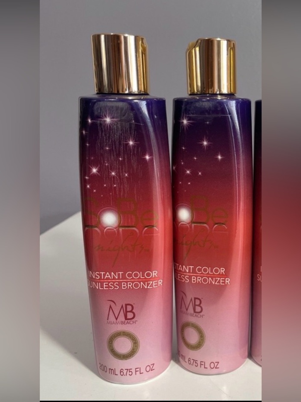 Instant Color Sunless Bronzer Spray — Pink Gradient. 2 bottles.